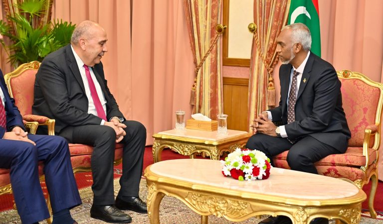 18 November 2023: The Ambassador of Palestine to Maldives pays a courtesy call on the President - Photo: President's Office