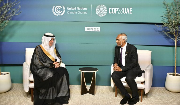 02 December 2023: The President of the Islamic Development Bank (IsDB) pays a courtesy call on President Dr Muizzu - Photo: President's Office