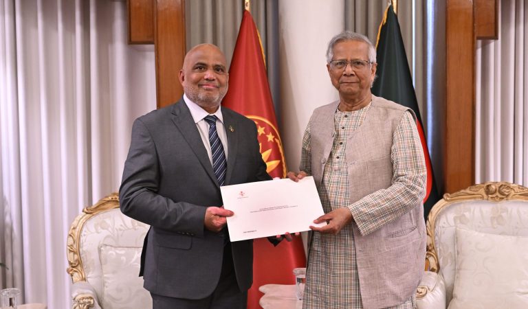 Maldives Special Envoy Meets Bangladesh Chief Adviser in Dhaka, Reaffirms Strong Bilateral Cooperation