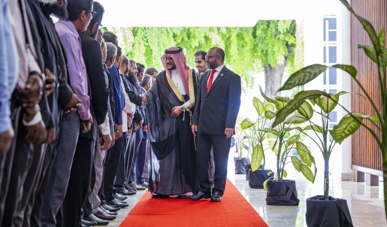 New Saudi Arabia's Ambassador to the Maldives Honored with Ceremonial Red Carpet Welcome at Ministry of Islamic Affairs
