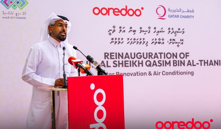 Ooredoo Maldives and Qatar Charity Transform Masjid Al Sheikh Qasim bin Al-Thani with Air Conditioning Upgrade