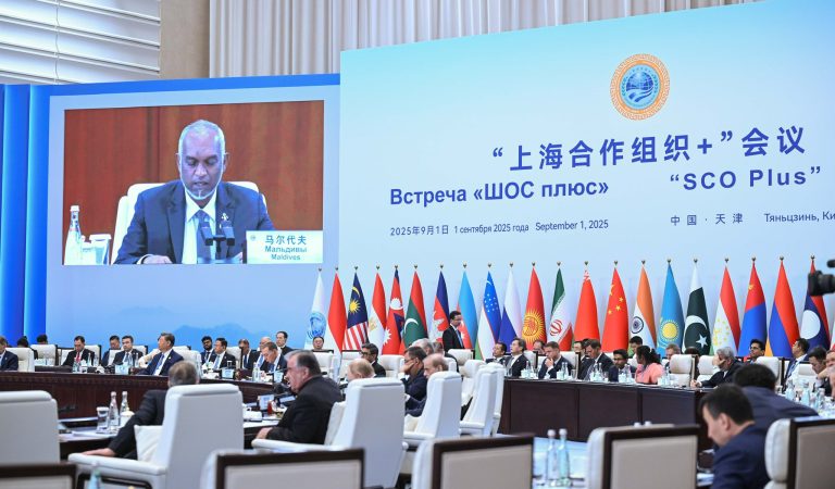 President Dr Mohamed Muizzu Highlights Maldives’ Climate Leadership and Digital Future at SCO Plus Meeting in Tianjin