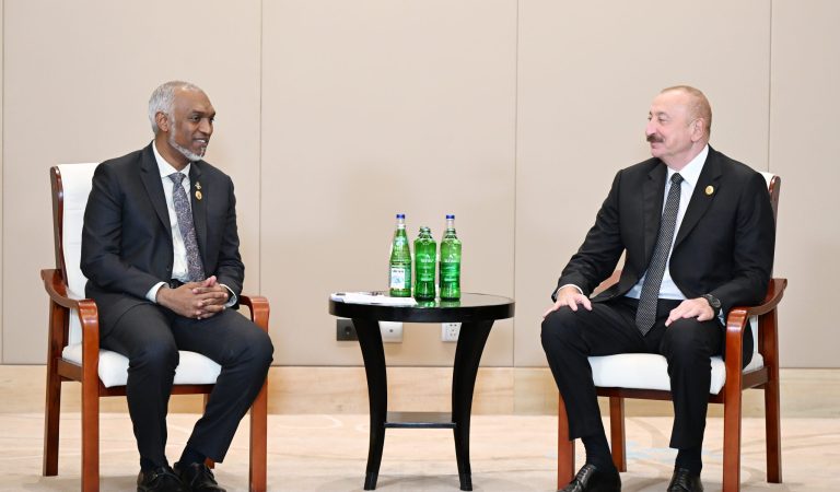 President Dr Mohamed Muizzu Meets President Ilham Aliyev to Strengthen Maldives–Azerbaijan Relations