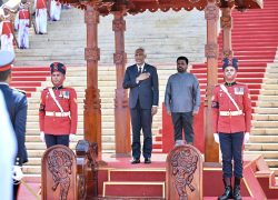 President Dr Mohamed Muizzu Receives Ceremonial Welcome in Colombo as State Visit to Sri Lanka Begins