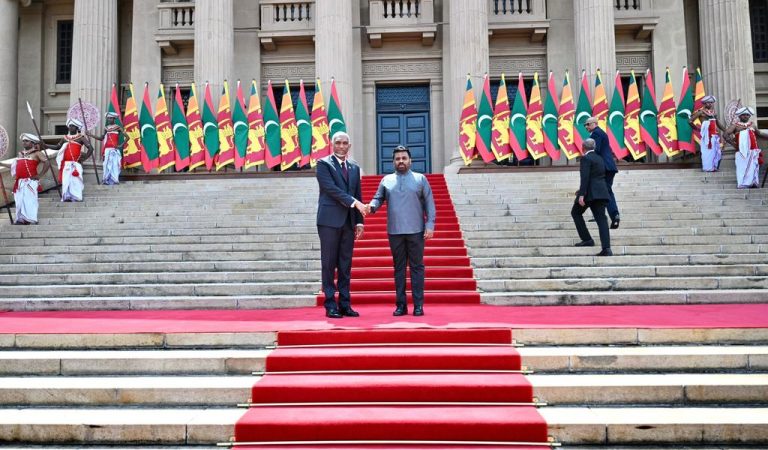President Dr Mohamed Muizzu and First Lady Sajidha Mohamed Arrive in Sri Lanka on State Visit