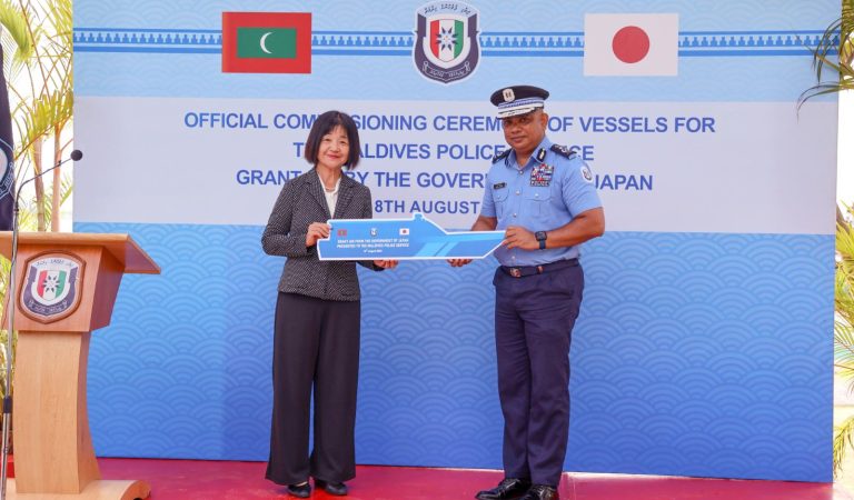 Strengthening Maritime Safety Japan Donates Patrol Vessels to Maldives Police Service