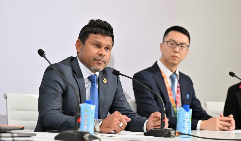 Vice President Hussain Mohamed Latheef Emphasizes Blue Economy Investment for Small Island States at FfD4